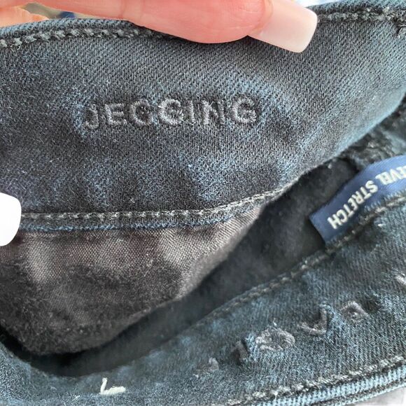 American Eagle 0 Jeggings Jeans Skinny Next Level Stretch Black Basic - Picture 9 of 12